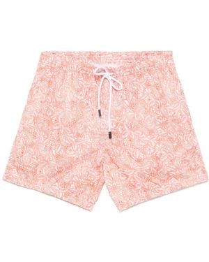 Barba Napoli Printed Swim Shorts - Pink
