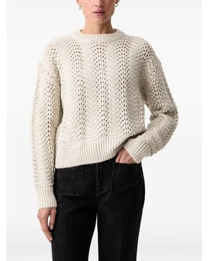 Levi's Pull Charlotte En Maille Ajourée À Col Rond - Natural