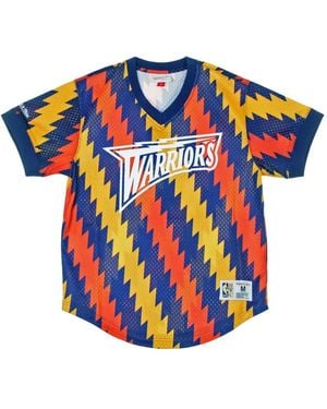 Mitchell & Ness X Nba Golden State Warriors Wordmark T-Shirt - Blue