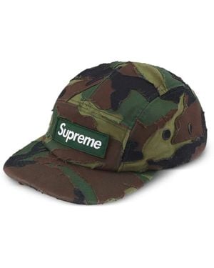 Supreme Gorro con parche del logo - Verde