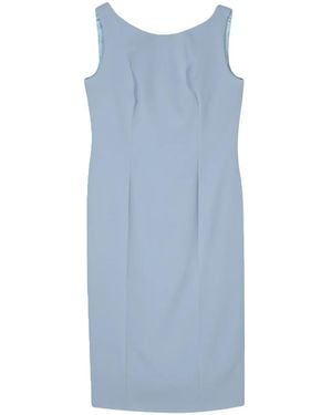 Fely Campo Bow-Detailed Midi Dress - Blue