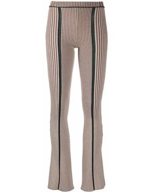Eckhaus Latta Striped Flared Leggings - Multicolour