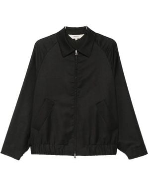 Barena Zip-Up Raglan-Sleeve Jacket - Black