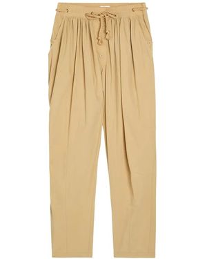 Isabel Marant Pantalon À Lien De Resserrage Tressé - Natural
