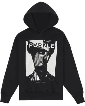Purple Brand Hoodie mit grafischem Print - Schwarz