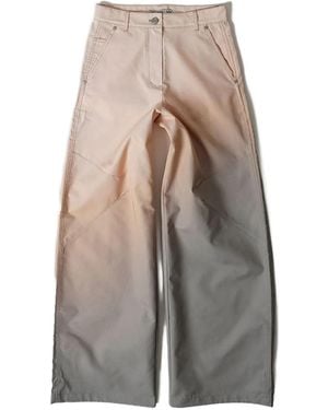 OPEN YY Pantalones con efecto sombreado - Gris
