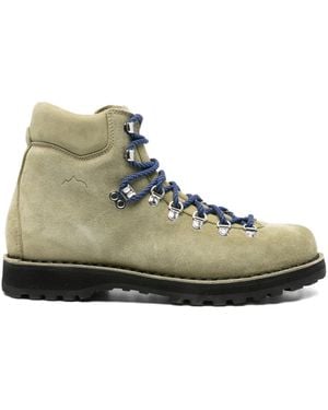 Diemme Lace-Up Suede Boots - Green