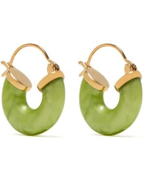 Anni Lu Pendientes De Aro Petit Swell - Verde
