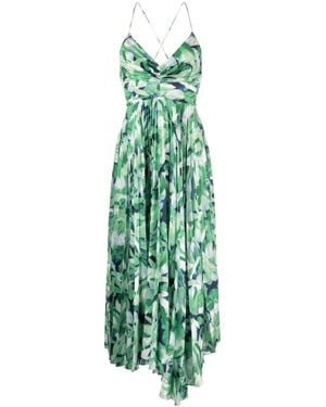 Acler Northgate Floral-Print Dress - Green