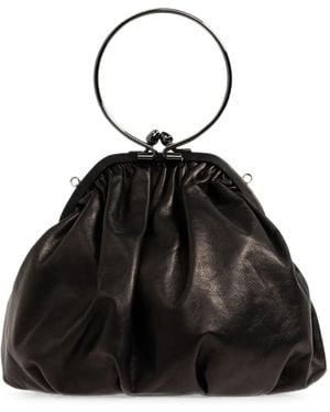 discord Yohji Yamamoto Mini Sac À Double Porté Et Fermoir Porte-Monnaie - Black