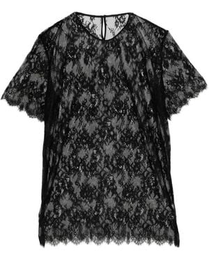 JNBY レースディテール Tシャツ - ブラック