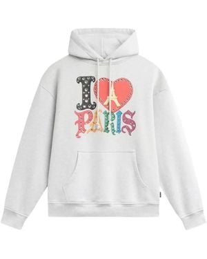 Rassvet (PACCBET) Embellished Graphic-Print Hoodie - White