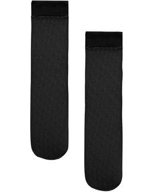 Wolford Polka-Dot Net Socks - Black