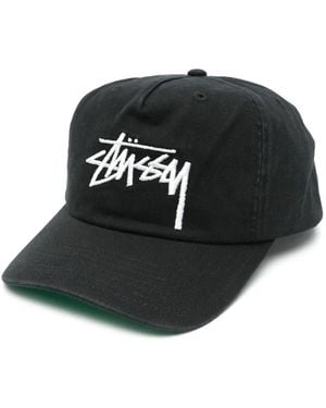 Stussy Big Stock キャップ - ブラック