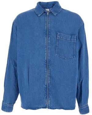 Won Hundred Zayne Pocket Zip Shirt - Blue