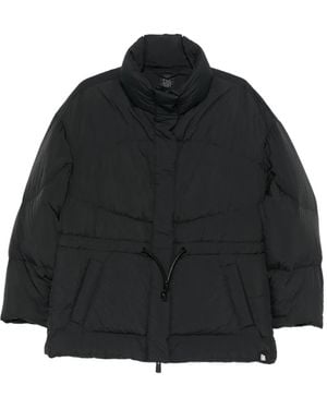 Bacon Drawstring-Waist Padded Coat - Black