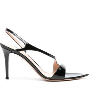 Gianvito Rossi Sandali Con Cinturino Posteriore 100Mm - Metallizzato