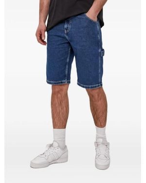 Dickies Logo-Patch Shorts - Blue