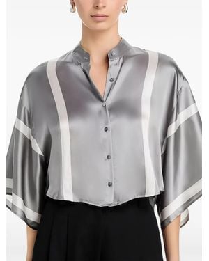 L'Agence Blouse Dru En Soie - Grey