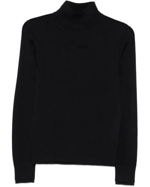 Seventy High-Neck Fine-Knit Sweater - Black