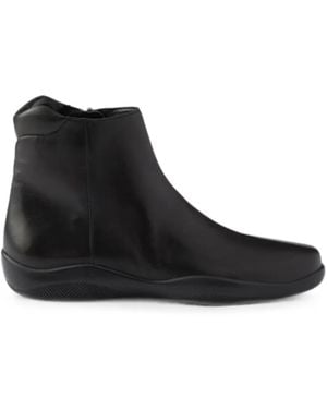 Prada Bottines Toblach En Cuir Nappa - Noir