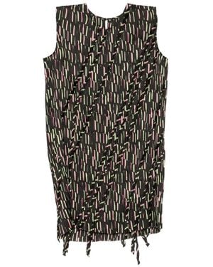 JNBY Geometric-Print Mini Dress - Black