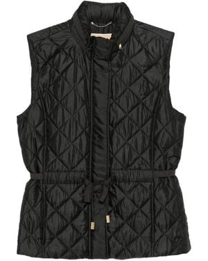 ジャケット Michael By Michael Kors Black Polyester Sleeveless Jacket Michael kors sleeveless jacket cheap