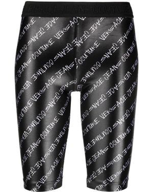 Versace Jeans Couture Pantalones cortos con logo - Gris