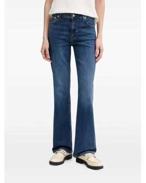 GANT Jeans Svasati Con Applicazione Logo - Blu
