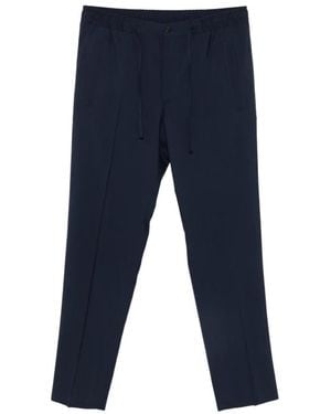 Corneliani Pantalon À Taille Élastiquée - Blue