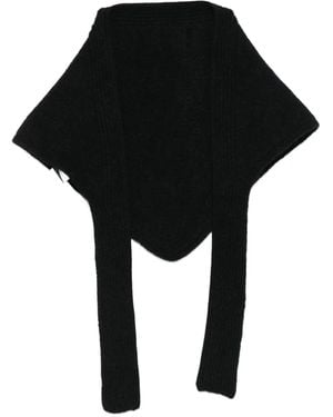 Jacquemus Le Chale Grosgrain Scarf - Black