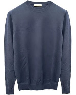 Diktat Trui Met Ronde Hals - Blauw