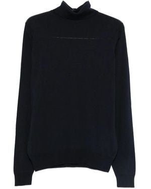 John Smedley Roll-Neck Sweater - Black