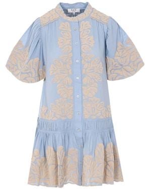 Sea Alexandra embroidered mini dress - Blau