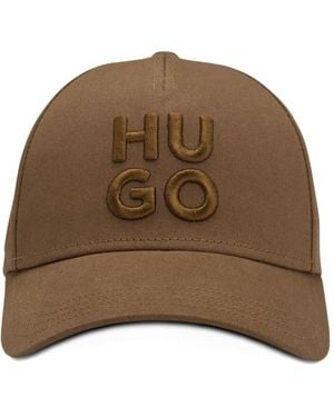 HUGO Cotton Cap - Brown