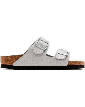 Birkenstock Sandali Con Suola Piatta - Bianco