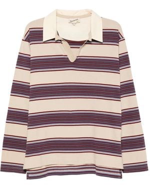 Sanderlak Gestreept T-Shirt - Wit
