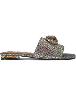 Kurt Geiger Sandales Chelsea À Claquettes Strassées - Gris