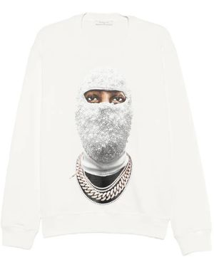 ih nom uh nit Mask Future graphic-print sweatshirt - Weiß