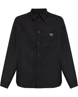 MISBHV Pinstriped Overshirt - Black