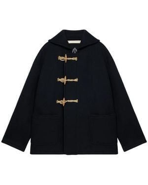 Fortela Toggle Pocket Duffle Coat - Blue