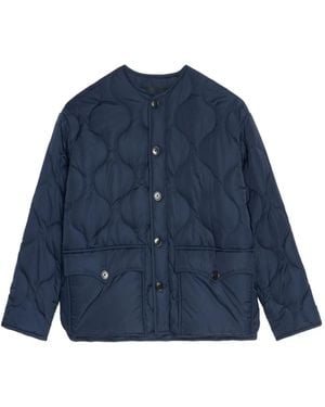 Zadig & Voltaire Bunji Quilted Button-Fastening Jacket - Blue