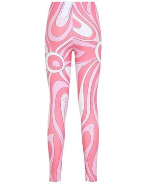 PUCCI Marmo Print Leggings - Pink