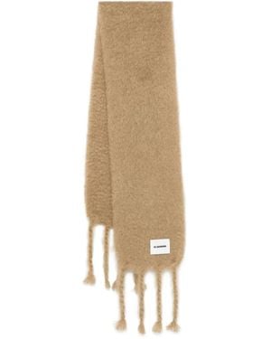 Jil Sander Down Scarf 01 Scarf in Black | Lyst UK