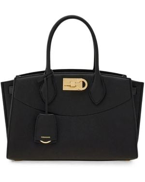 Ferragamo New Studio Soft Bag (M) - Black