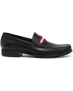Bally Odeny Stripe-Detail Loafers - Black