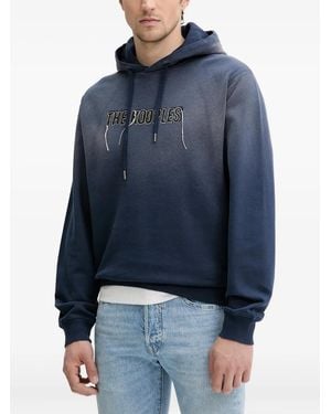 The Kooples Faded-Effect Hoodie - Blue