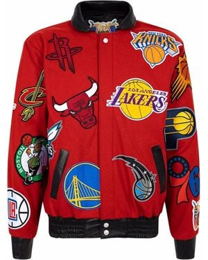 Jeff Hamilton Chaqueta Collage De Adidas X Nba - Rojo