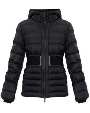 Moncler Belted-Waist Padded Jacket - Black
