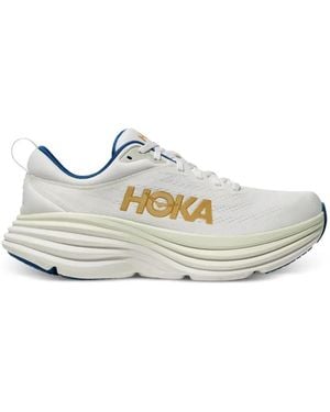Hoka One One Bondi 8 Logo-Detail Trainers - White
